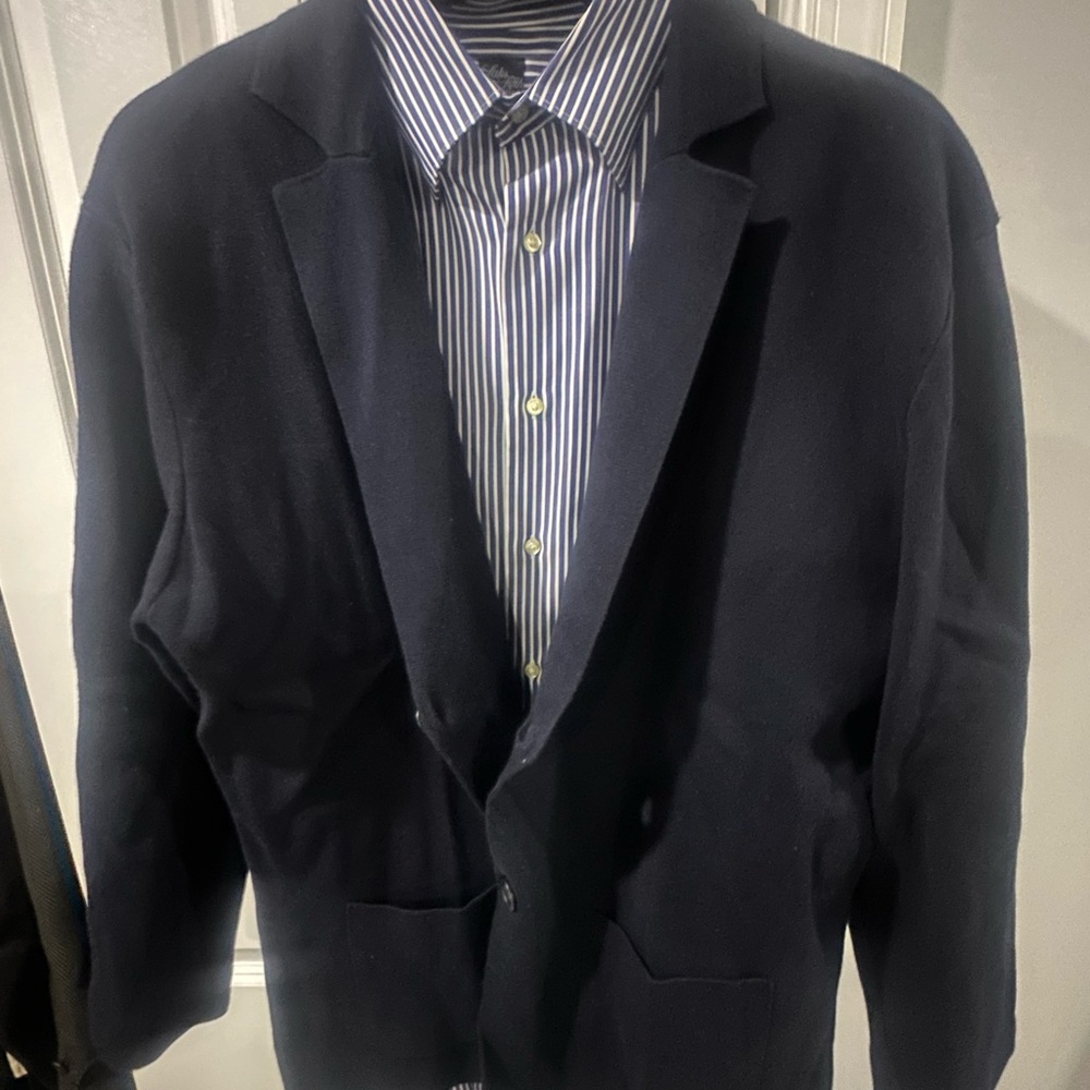 Made in Italy Saks Fifth Avenue Dark Blue Blazer